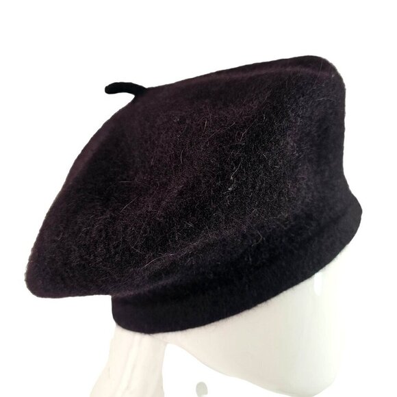 Black Wool 25"D Traditional Classic French Style Taille Head Band - Picture 1 of 5